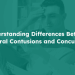 Man in doctors office with brain injury, concussion, contusion — Understanding Differences Between Cerebral Contusions and Concussions