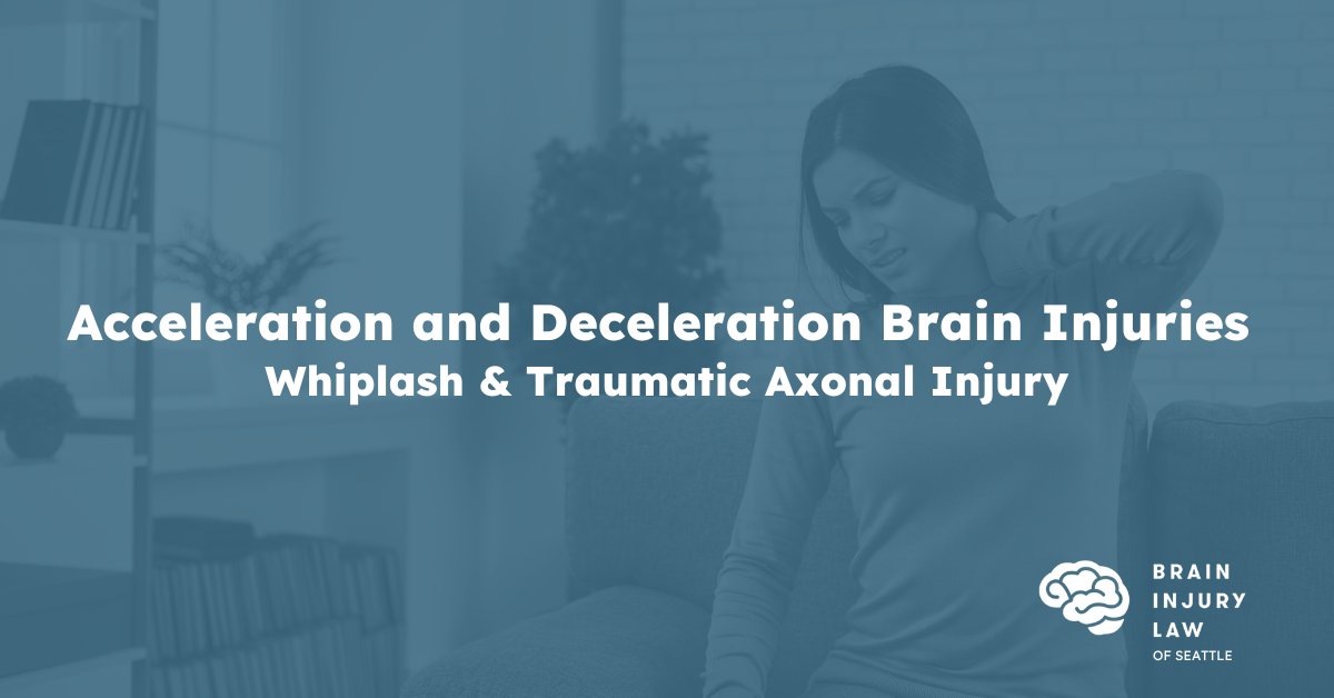 Woman in doctors office with whiplash symptoms — Acceleration and Deceleration Brain Injuries Whiplash & Traumatic Axonal Injury