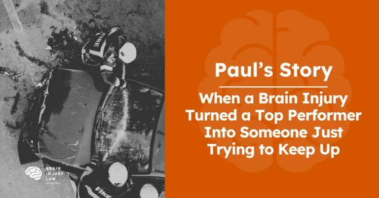 Paul's story about brain injury from a car accident.