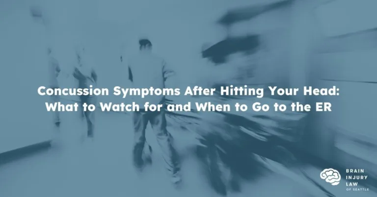 Concussion Symptoms After Hitting Your Head: What to Watch for and When to Go to the ER