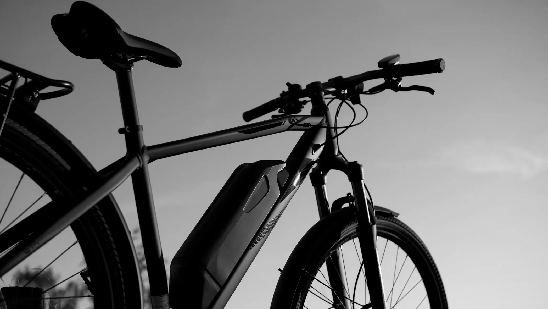 e-bike in the sunset